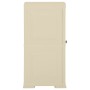 Armario de plástico diseño madera blanco angora 40x43x85,5 cm