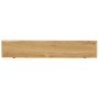 Estantes de pared 2 unidades madera maciza de teca 90x15x4 cm