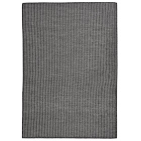 Alfombra de exterior de tejido plano gris 160x230 cm