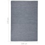 Alfombra de exterior de tejido plano azul 120x170 cm