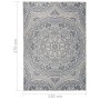 Alfombra de exterior de tejido plano rayas azules 120x170 cm