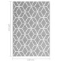 Grauer PP-Außenteppich 140x200 cm von vidaXL, Outdoor-Protektoren - Ref: Foro24-317010, Preis: 37,67 €, Rabatt: %