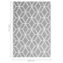 Gray PP outdoor rug 140x200 cm by vidaXL, Outdoor protectors - Ref: Foro24-317010, Price: 37,97 €, Discount: %