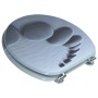 Asiento inodoro WC MDF tapa piedras