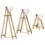 Stehlampe 3 Stück aus massivem weißem Mangoholz E27 von vidaXL, Lampen - Ref: Foro24-320594, Preis: 202,18 €, Rabatt: %