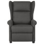 Sillón reclinable de tela gris oscuro