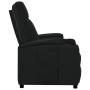 Sillón reclinable de cuero sintético negro