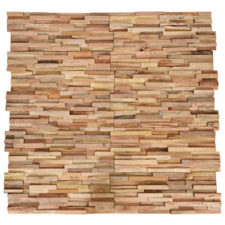3D-Wandverkleidungsplatten 10 Stück Teakholz 1,08 m² von vidaXL, Wandverkleidung - Ref: Foro24-326178, Preis: 74,80 €, Rabatt: %