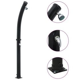 Black solar shower 214 cm 20 L by vidaXL, Pool and spa accessories - Ref: Foro24-92311, Price: 151,42 €, Discount: %