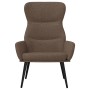 Sillón de relax de tela gris taupé
