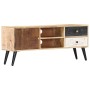 TV-Schrank aus massivem Mangoholz, 115 x 30 x 47 cm von vidaXL, TV-Möbel - Ref: Foro24-282878, Preis: 241,13 €, Rabatt: %