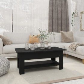 Mesa de centro madera de ingeniería negra 102x55x42 cm de vidaXL, Mesas de centro - Ref: Foro24-810254, Precio: 62,16 €, Desc...
