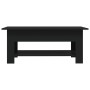 Schwarzer Ingenieurholz-Couchtisch 102x55x42 cm von vidaXL, Couchtisch - Ref: Foro24-810254, Preis: 62,16 €, Rabatt: %