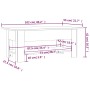 Schwarzer Ingenieurholz-Couchtisch 102x55x42 cm von vidaXL, Couchtisch - Ref: Foro24-810254, Preis: 62,16 €, Rabatt: %