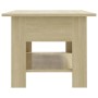 Sonoma Eichenholz-Ingenieur-Couchtisch 102x55x42 cm von vidaXL, Couchtisch - Ref: Foro24-810256, Preis: 50,77 €, Rabatt: %