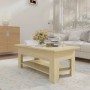Sonoma Eichenholz-Ingenieur-Couchtisch 102x55x42 cm von vidaXL, Couchtisch - Ref: Foro24-810256, Preis: 50,77 €, Rabatt: %