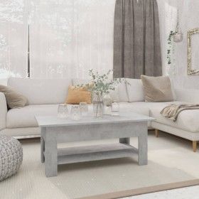 Betongrauer Couchtisch aus Holzwerkstoff, 102 x 55 x 42 cm von vidaXL, Couchtisch - Ref: Foro24-810257, Preis: 65,87 €, Rabat...