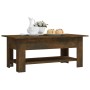 Couchtisch aus geräuchertem Eichenholzwerkstoff, 102 x 55 x 42 cm von vidaXL, Couchtisch - Ref: Foro24-813074, Preis: 71,54 €...