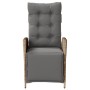 Sillón reclinable jardín reposapiés 2 uds ratán PE beige mezcla en Sillas de jardín | Comprar online en Foro24