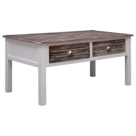 Mesa de centro de madera marrón 100x50x45 cm