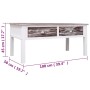 Mesa de centro de madera marrón 100x50x45 cm