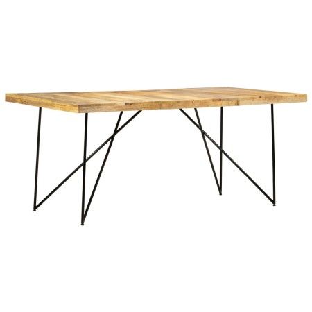 Esstisch aus massivem Mangoholz, 180 x 90 x 76 cm von vidaXL, Küchen- und Esstische - Ref: Foro24-282880, Preis: 270,05 €, Ra...