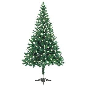 Árbol de Navidad artificial con LEDs y soporte 120 cm 230 ramas