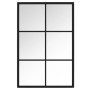 Espejo de pared metal negro 60x40 cm