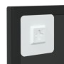 Espejo de pared metal negro 60x40 cm