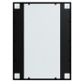 Espejo de pared metal negro 80x60 cm
