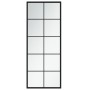 Espejo de pared metal negro 100x40 cm