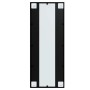Espejo de pared metal negro 100x40 cm