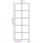 Espejo de pared metal negro 100x40 cm