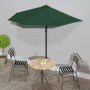 Halbrunder Balkonschirm aus grünem Aluminium, 270 x 144 cm von vidaXL, Sonnenschirme - Ref: Foro24-44588, Preis: 67,82 €, Rab...