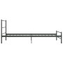 Estructura de cama de metal gris 100x200 cm de vidaXL, Camas y somieres - Ref: Foro24-284685, Precio: 78,21 €, Descuento: %