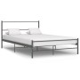 Gray metal bed frame 120x200 cm by vidaXL, Beds and slatted bases - Ref: Foro24-284686, Price: 90,33 €, Discount: %
