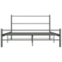Estructura de cama de metal gris 120x200 cm de vidaXL, Camas y somieres - Ref: Foro24-284686, Precio: 90,25 €, Descuento: %