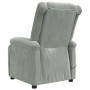 Sillón de masaje de terciopelo gris claro
