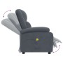 Sillón de masaje terciopelo gris oscuro
