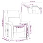 Sillón de masaje de terciopelo azul