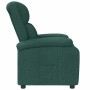 Sillón reclinable de tela verde oscuro