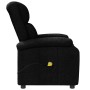 Sillón orejero de masaje de tela negro