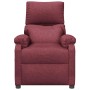 Sillón de masaje de tela rojo tinto