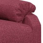 Sillón de masaje de tela rojo tinto