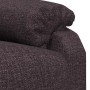 Sillón de masaje eléctrico tela marrón oscuro