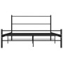 Estructura de cama de metal negro 120x200 cm de vidaXL, Camas y somieres - Ref: Foro24-284690, Precio: 97,54 €, Descuento: %