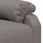 Sillón de masaje reclinable de tela gris taupé