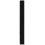 Mueble zapatero madera contrachapada negro 59x17x169 cm