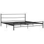 Estructura de cama de metal negro 200x200 cm de vidaXL, Camas y somieres - Ref: Foro24-284691, Precio: 111,40 €, Descuento: %
