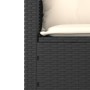 Set de sofás de jardín con cojines 3 pzas ratán sintético negro en Sofás de exterior | Comprar online en Foro24